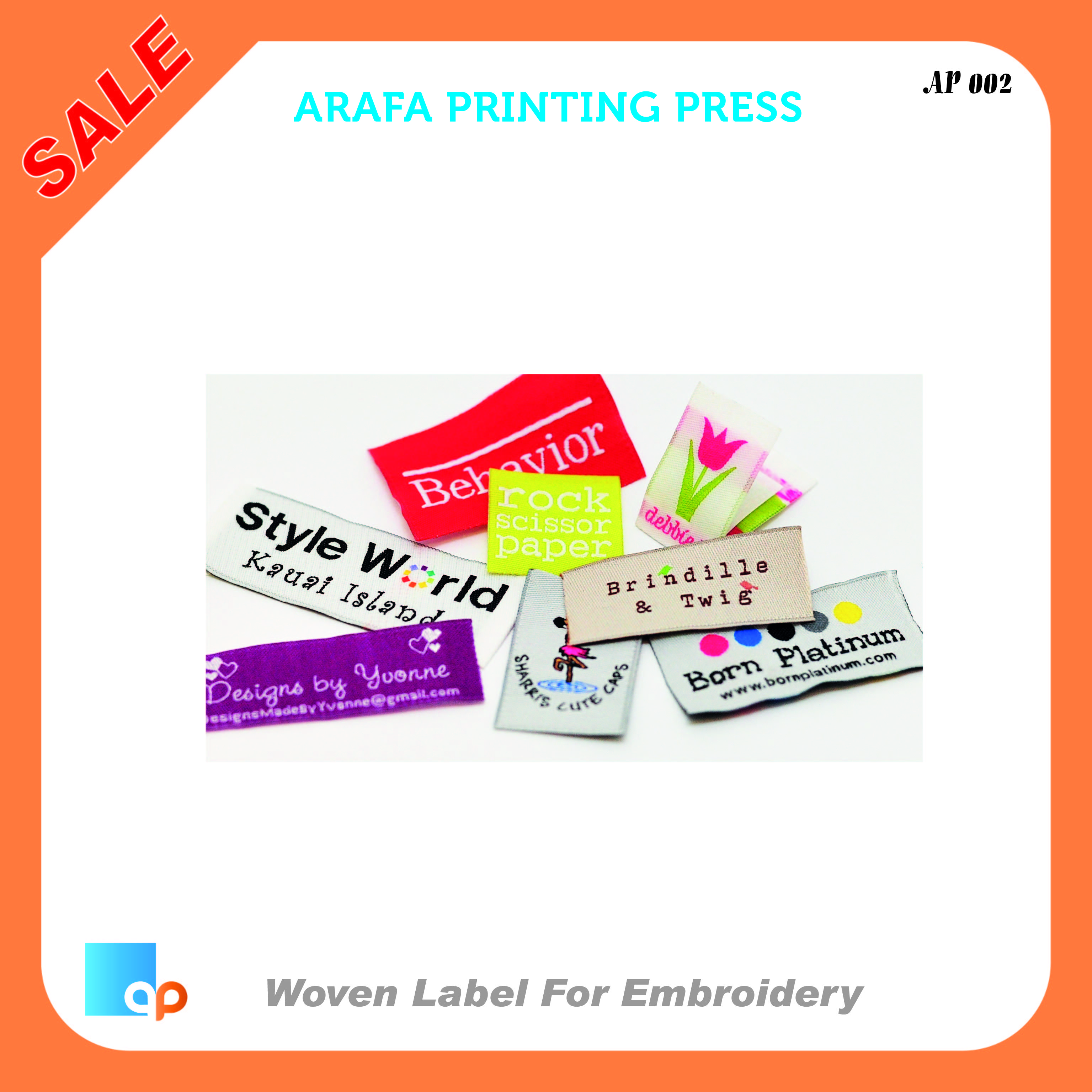 Woven label printing in Dubai